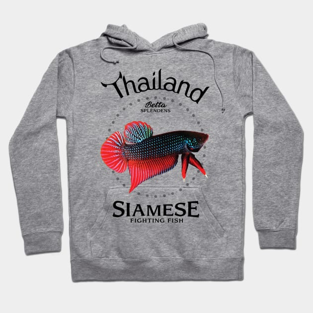 Siamese Fighting Fish Hoodie by KewaleeTee